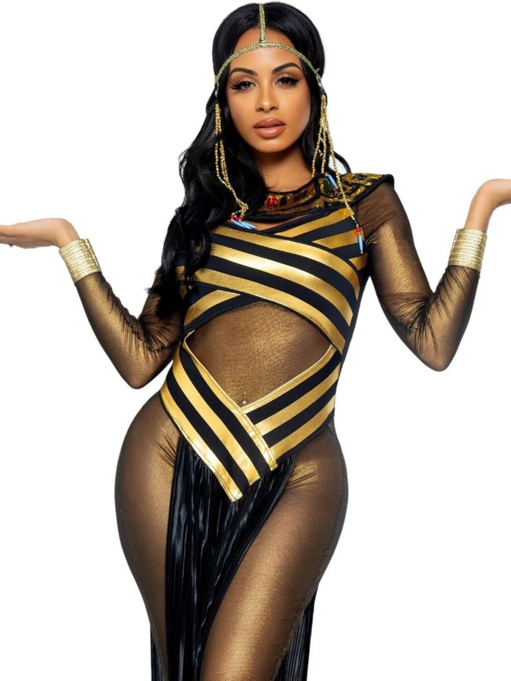 Elegant Queen Cleopatra Costume for Women - Stunning Egyptian Outfit